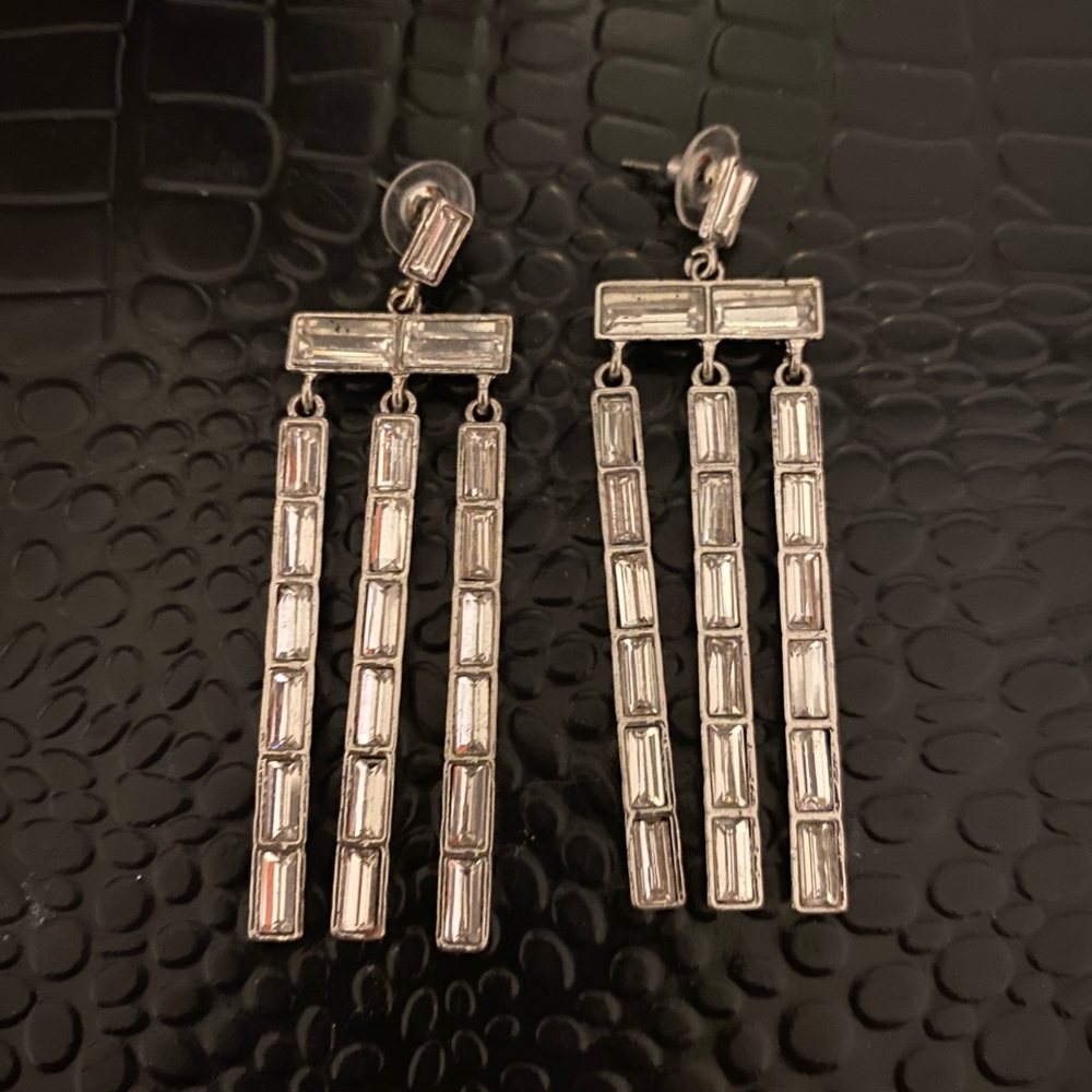 Shiny new sparkly dangly earrings